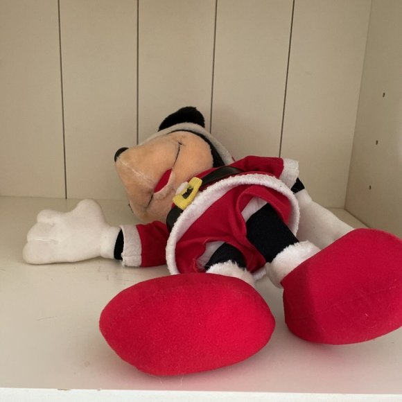 Vtg Playskool Santa Mickey Mouse Plush Christmas Santa Clause Suit Red Feet 20" - Picture 14 of 16